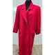 Eb By Design Vintage Red 100% Wool Womens Double Breasted Coat, Made Usa Size 12
