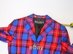 Escada Vintage 90's Margaretha Ley Skirt Suit, Jacket 38 Skirt 38 Plaid