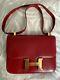 Fabulous Hermes Vintage Box Leather Constance In Rouge H Red