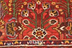 Floral Tribal Vintage Red 3'7X9'5 Oriental Runner Rug Kitchen Hallway Carpe