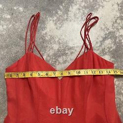 Frank Usher Vintage Red Dress Womens Size 6 Fit And Flare Lined Short Length