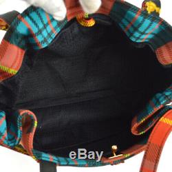 GIANNI VERSACE Baroque Pattern Shoulder Tote Bag Red Nylon Vintage AK41247