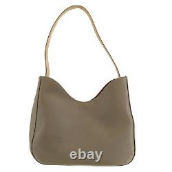 GIVENCHY Logos Shoulder Hand Bag Beige Nylon Canvas Authentic #AC438 O