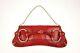 Gucci Tom Ford Red Leather Horsebit Clutch Bag Pouch Handbag Vintage Gg Logo