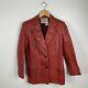 Gucci Vintage Snakeskin Jacket Red Long Sleeve 2 Button Collared Womens Size 44