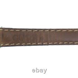 GUCCI Women's Wrist Watch Quartz Green Leather Strap Vintage Authentic #UU260 O