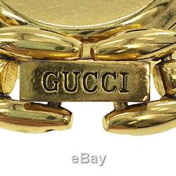 GUCCI Wrist Watch Change Bezel Quartz Gold Swiss Vintage Authentic #MM59 O