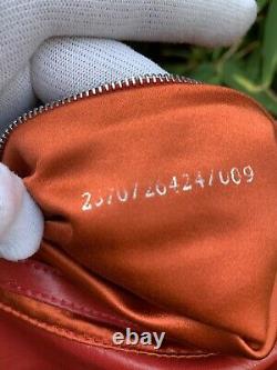 Genuine vintage FENDI Mama Baguette red leather shoulder bag purse with stone