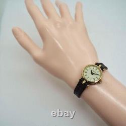 Gucci Sherry Line Watch Quartz 21.5mm Beige Dial Swiss Made Round Womens Vintage