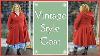 I Finished My Red Wool Vintage Style Winter Coat