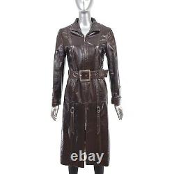 Italian Leather Coat- Size XS