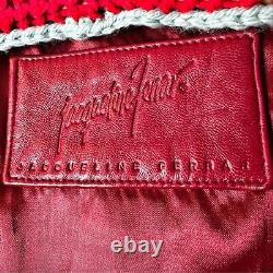 Jacqueline Ferrar VINTAGE Red Leather Coat Sz. 3X