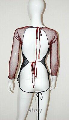 Jean Paul Gaultier Vintage Body Map Optical Illusion Cyberbaba Mesh Top