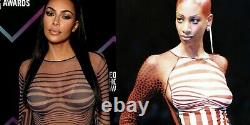 Jean Paul Gaultier Vintage Body Map Optical Illusion Cyberbaba Mesh Top