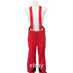 Kaelin Vintage Red Ski Suit 2 Piece Jacket & Jumpsuit Coveralls Womens Sz Large