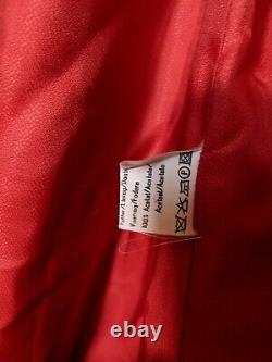 Karl Lagerfeld Boutique Berlin Vintage Red Cashmere Angora Blend Paneled Jacket