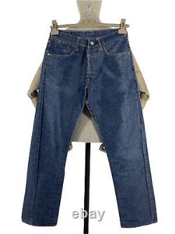 LEVIS 501 USA Big E Vintage Clothing 90's Red Tab Quality Denim Jeans SZ W29 L31