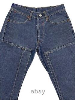 LEVIS 501 USA Big E Vintage Clothing 90's Red Tab Quality Denim Jeans SZ W29 L31