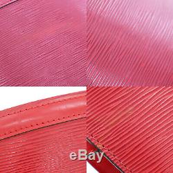LOUIS VUITTON Cluny Shoulder Bag Epi Leather Red M52257 Vintage Auth #KK271 Y