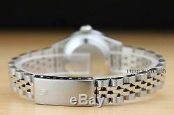 Ladies Rolex Datejust 18k White Gold Diamond Sapphire Watch + Rolex Bracelet