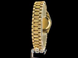 Lady Rolex 18K Yellow Gold Datejust President Bark withMOP Diamond Dial 1ct Bezel