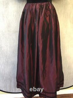 Laura Ashley Vtg Ireland Gothic Dress 10 8 6 Steampunk Medieval Velvet N11