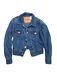 Levis Womens Xs Type 1 Iconic Denim Jacket Blue Jean Vintage Inspired Red Tab