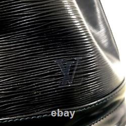 Louis Vuitton Epi Leather Petit Noe Drawstring Shoulder Bucket Bag Black Vintage