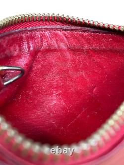Louis Vuitton Vintage Item Red Epi Leather Cles Key Pouch Zip Pouch