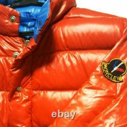MONCLER Down jacket Asics Vintage RED size S
