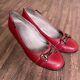 Mephisto Vintage Red Horsebit Low Pumps Heeled Shoes Women's Size 9