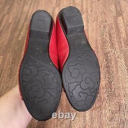 Mephisto Vintage Red Horsebit Low Pumps Heeled Shoes Women's Size 9