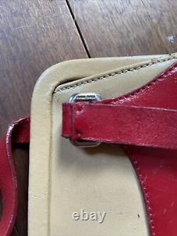 Miu miu vintage Red Leather clutch Purse Bag
