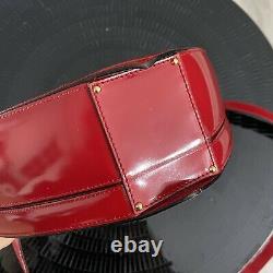 Moschino Vintage Red Patent Leather Heart Bag The Nanny Fran