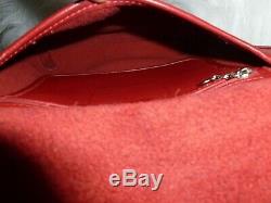 NEW Vintage Coach Dark Red Leather Crossbody Slim Fit Flap Bag Shoulder Purse