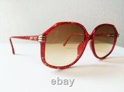 NOS Unused 1980s Vintage Christian Dior 2602 30 Red Women's Sunglasses