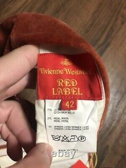 NWT RARE Vintage Velvet Vivienne Westwood Corset Red Label Bustier Galliano JPG