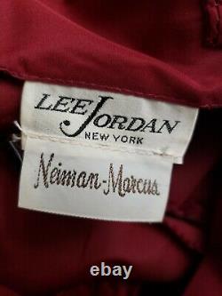 Neiman Marcus Red Sequined Women's dress Lee Jordan New york Sz 14 ILGWU Vtg