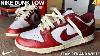 Nike Dunk Low Team Red And White On Feet Review