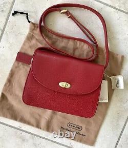 Nwt Coach Vintage Madison Spence Cherry Red Crossbody Shoulder Bag Italy 4400