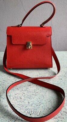 Original vintage FENDI small red evening Bag