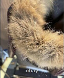 PellePelle vintage leagher jacket with fox fur Hood Marc Buchanan