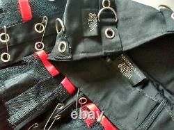 RARE VTG S Black Red CHAI TUTU SKIRT LDS Y2K Mall Goth Aesthetic Straps Small