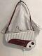 Rare Christian Dior By John Galliano White Red Car Bag Vintage Superb Condition