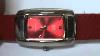 Rare Vintage Deal Women S Red Ruby Lady Gaga Q U0026 Q Watch By Citizen See Video