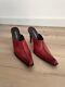 Rare Vintage Paulo Brandao Leather Heels Red