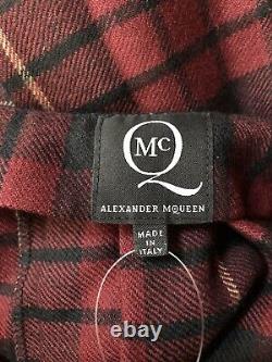 Rare Vtg Alexander McQueen McQ Red Tartan Mini Skirt XS