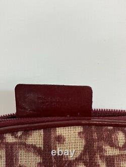 Rare Vtg Christian Dior by John Galliano Red Trotter Monogram PVC Bag