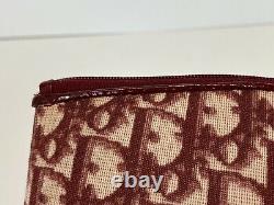 Rare Vtg Christian Dior by John Galliano Red Trotter Monogram Pouch Bag