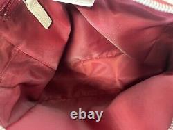 Rare Vtg Christian Dior by John Galliano Red Trotter PVC Shoulder Bag